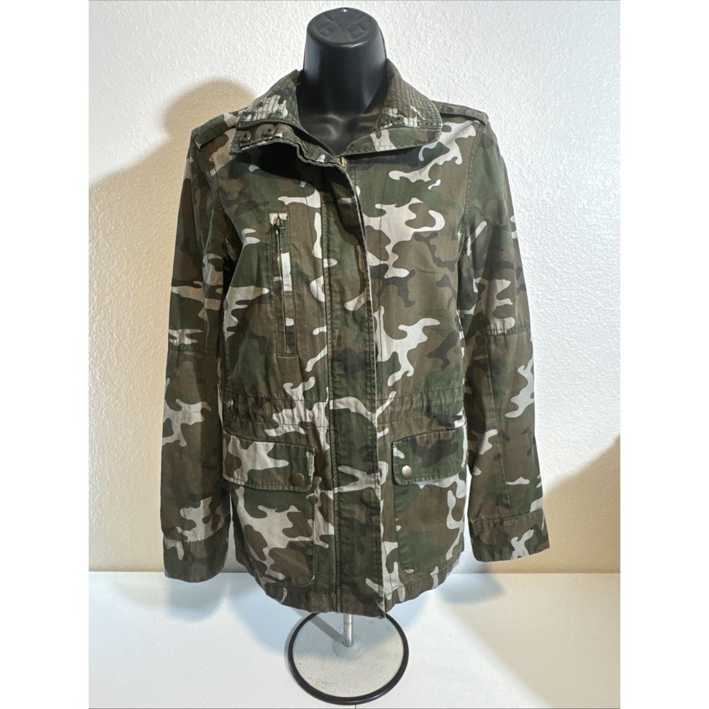 Womens Chore Coat Camo Jacket Size Medium Army Camouflage Military Love Tree - Picture 5 of 16
